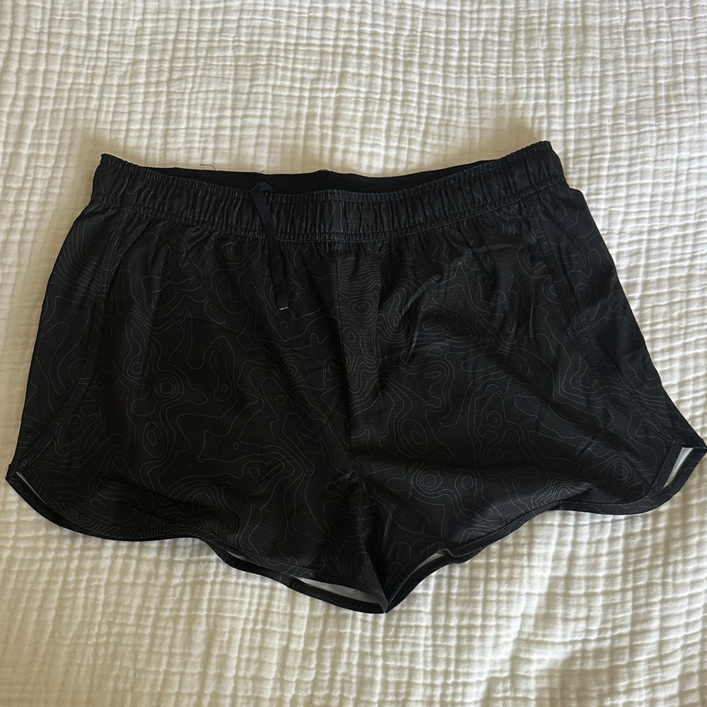 Feat Black Athletic Shorts for Women